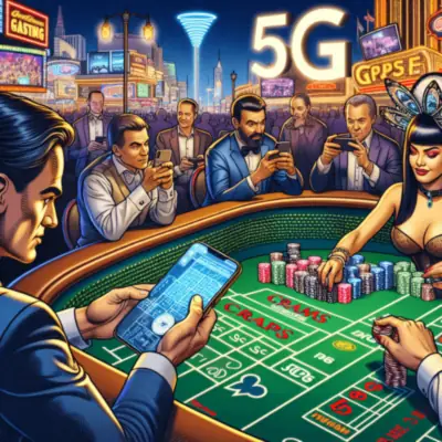 Player throwing dice in an online craps casino interface