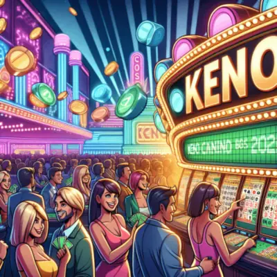 Keno interface in online casino