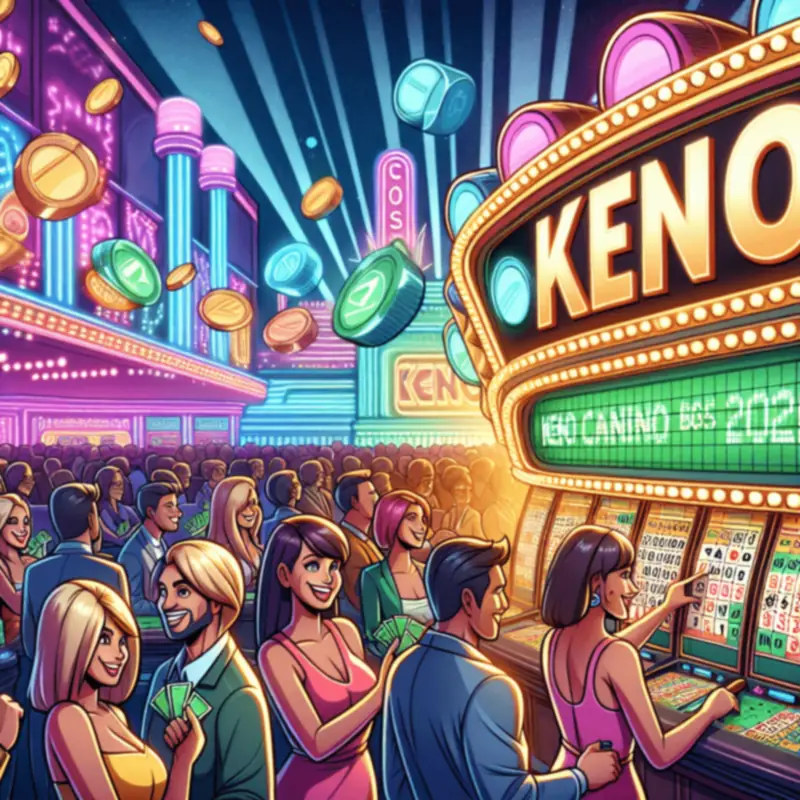 Keno interface in online casino