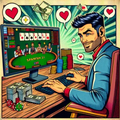 Spanish 21 blackjack game online table